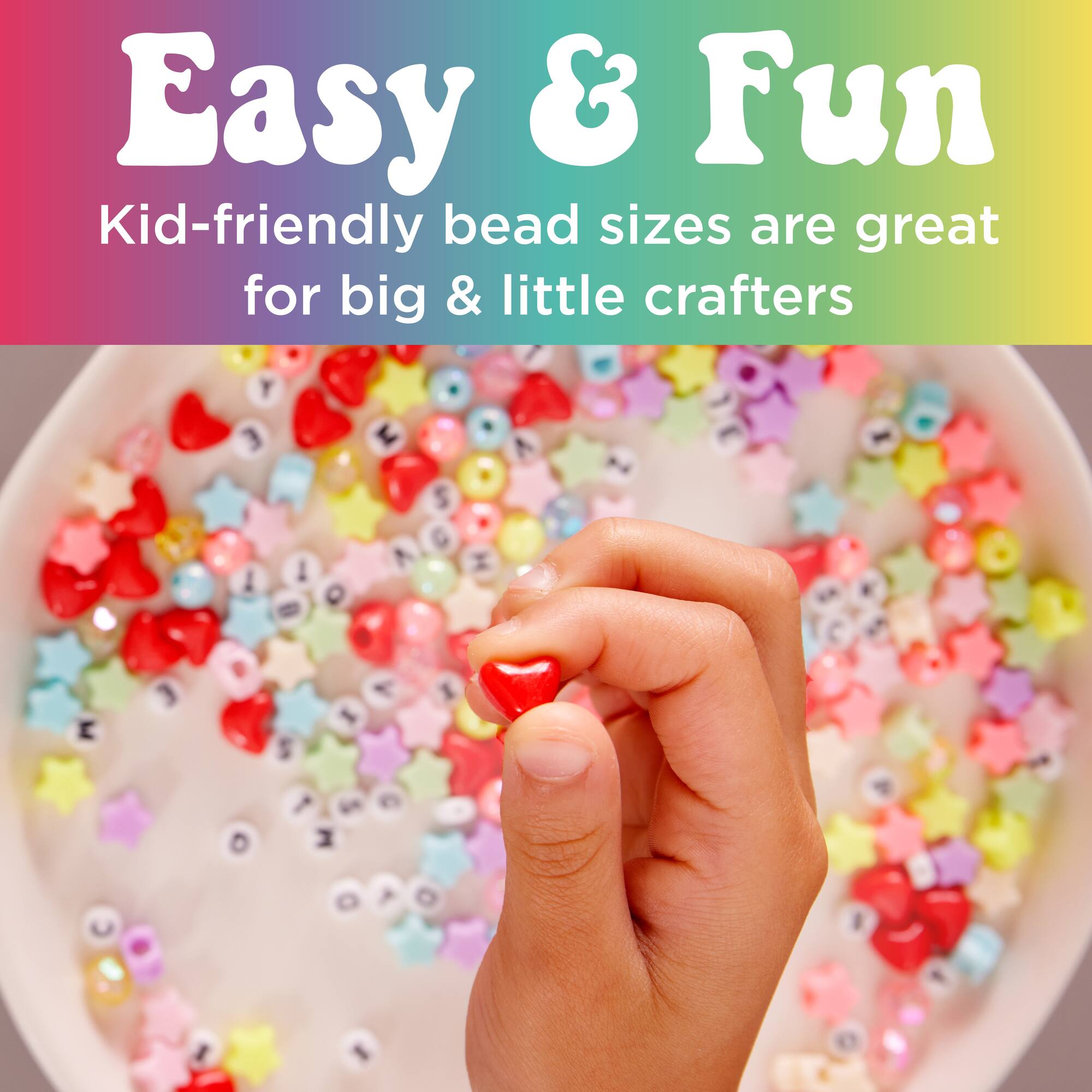 Creativity for Kids® Rainbow Bead Jewelry Jar